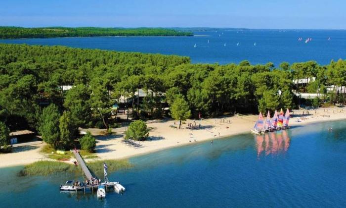 Hacienda De La Canopee Avec Piscine Chauffee Au Sel Hourtin Luaran gambar